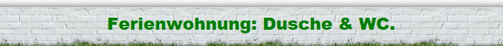Ferienwohnung: Dusche & WC.